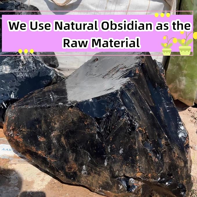 Scrying Mirror, Black Obsidian Mirror 1PCS Witchcraft Kit for Divination, Meditation, and Spiritual Connection,Witchy Gifts (Obsidian)
