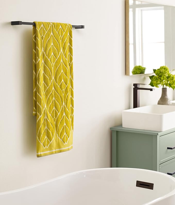 Amerock BH36084ORB | Oil Rubbed Bronze Towel Bar | 24 in (610 mm) Towel Rack | Monument | Bathroom Towel Holder | Bathroom Hardware | Bath Accessories