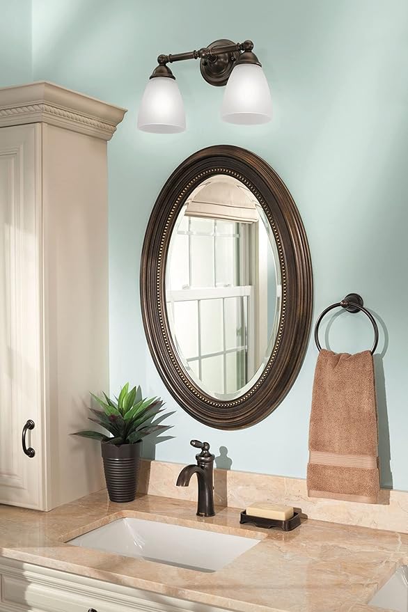 Moen YB2286ORB Brantford Collection Traditional Single Post Bathroom Hand Towel Ring, Oil-Rubbed Bronze (Pack of 2)