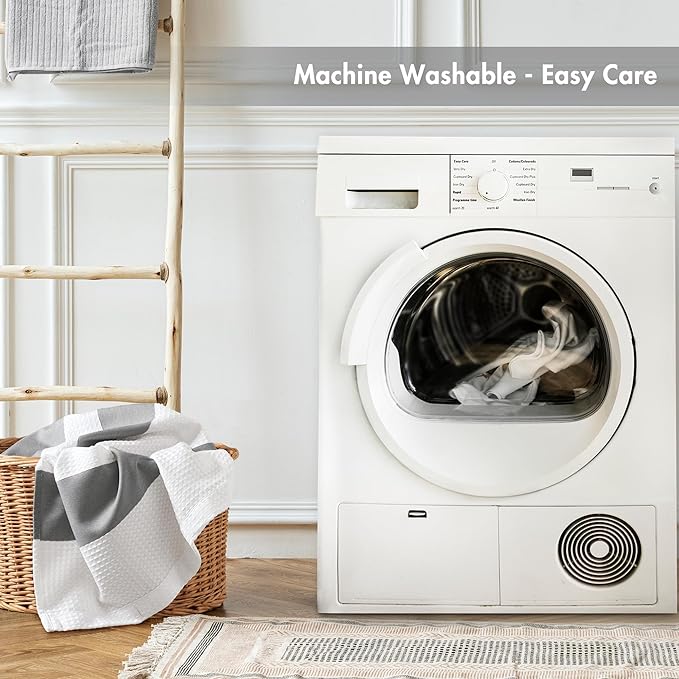 Madison Park Spa Waffle Shower Curtain Pieced Fabric with 3M Scotchgard Moisture Management, Premium Spa Quality Modern Shower Curtains for Bathroom, Standard 72x72, Charcoal