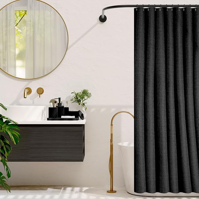 Clara Clark Bathroom Set - Black Bathroom Accessories Set, 5PC Bathroom Accessory Set, Bathroom Sets with Soap Dispenser, Toothbrush Holder, Tumbler, Cotton Swab Jar & Vanity Tray