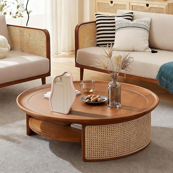 Irregular Table Mirror Wood Frame Portable Free Standing Ornate High Definition Countertop Mirrors for Tabletop Countertop 14" L x 10" W Bedroom Bathroom Living Room