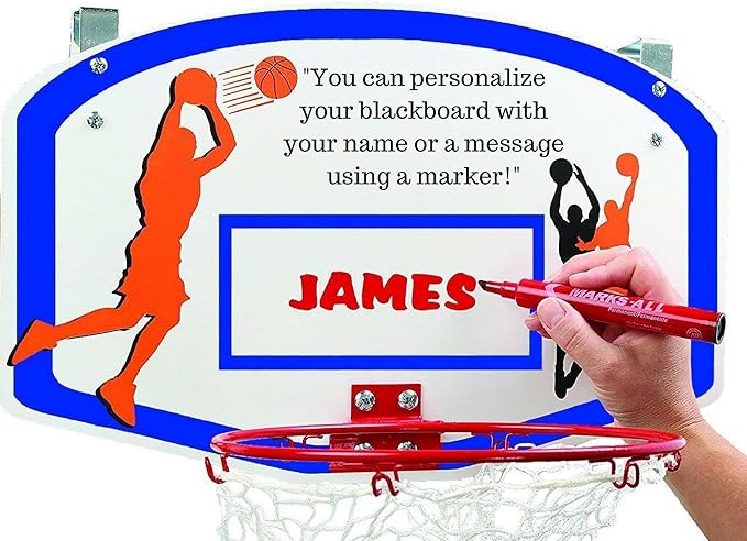 Etna Basketball Hoop Laundry/Clothes Hamper Game for Kids – Hooks Over The Door, Helps Make Dirty Clothes Fun, Can Be Personalized – Perfect For Boys and Girls Bedrooms – Shoot It, Dunk It, Wash It