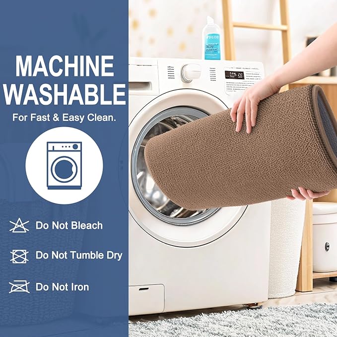 OLANLY Thick Memory Foam Bath Mat Rug 59x24, Extra Soft Absorbent Bathroom Rug, Quick Dry Bath Mats, Non-Slip, Machine Washable Carpet for Bathroom, Tub and Shower, Home Decor Accessories, Mocha