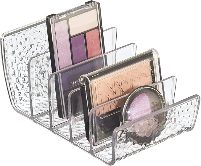 iDesign 55150M2 Rain Cosmetic Vanity Cabinet, Palette Organizer - Set of 2
