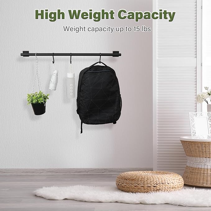 Alise Bathroom Towel Bar, 32 Inch Towel Racks for Bathroom, SUS304 Stainless Steel Hand Towel Holder Heavy Duty Towel Rack Wall Mounted Matte Black Towel Bar