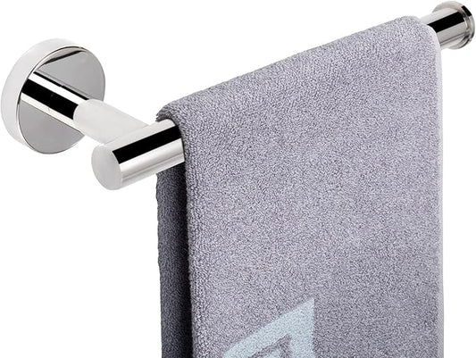 NearMoon Hand Towel Holder/Towel Ring, Thicken Stainless Steel Hand Towel Bar for Bathroom, Rustproof Wall Mounted Towel Rack, Contemporary Style Bath Accessories, 9 Inch (1 Pack, Chrome Finish)