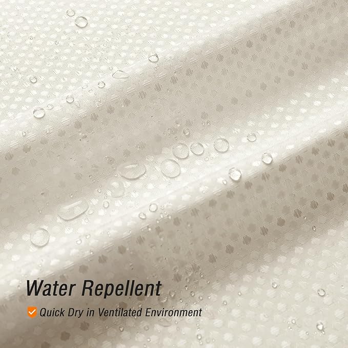 Gibelle Small Stall Shower Curtain 36 x 72, Narrow Half Waffle Weave Textured Fabric Shower Curtain for Bathroom, Water Repellent, Machine Washable, Ivory