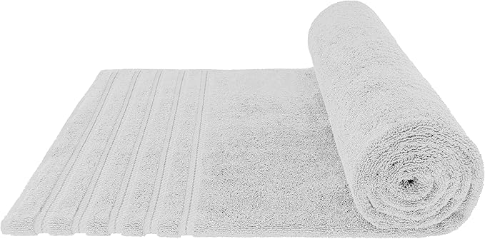 American Soft Linen 35x70 Jumbo Large Bath Towel, 600 GSM 100% Cotton Turkish Bath Sheet, Oversized Luxury Bath Towel for Bathroom Beach and Pool, Silver Grey