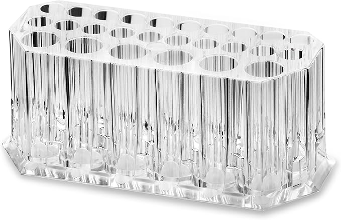 BY ALEGORY Acrylic Eyeliner Organizer & Lip Liner Organizer 26 Space Storage 20 Standard 6 Jumbo Cosmetic Pencil Makeup Display Case Refillable Container (2)