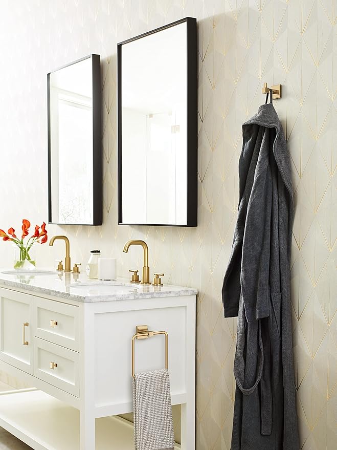 Amerock BH36072 Appoint 7-1/16" Wall Mounted Towel Ring - Champagne Bronze