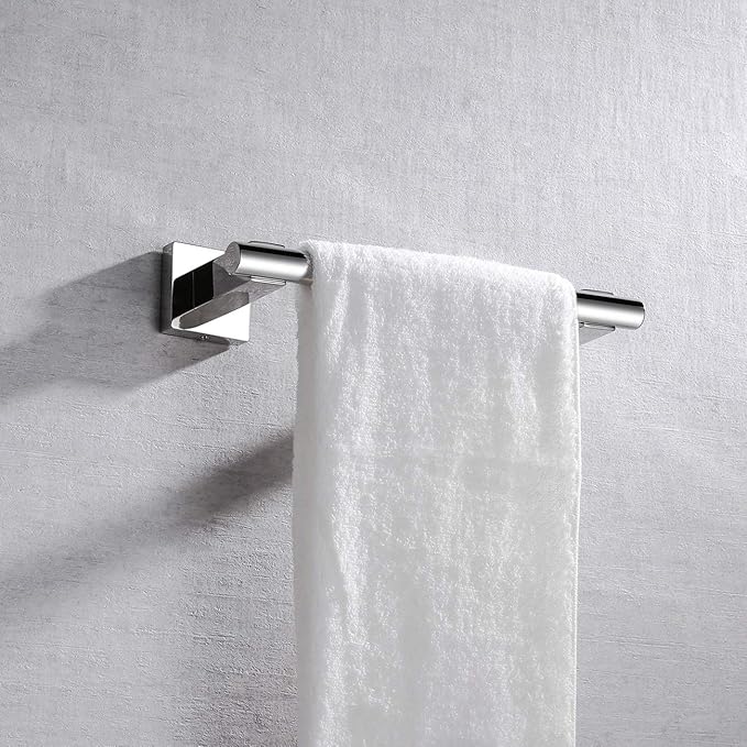 Miyili 9-Inch Hand Towel Bar SUS 304 Stainless Steel Towel Holder Rack for Bathroom or Kitchen Wall Mount Polished Finish, A02C23A
