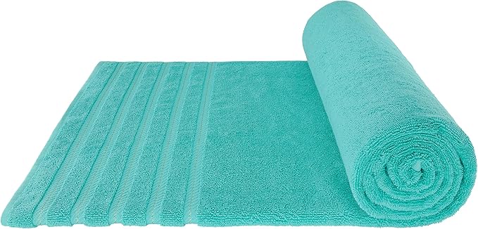 American Soft Linen 35x70 Jumbo Large Bath Towel, 600 GSM 100% Cotton Turkish Bath Sheet, Oversized Luxury Bath Towel for Bathroom Beach and Pool, Turquoise