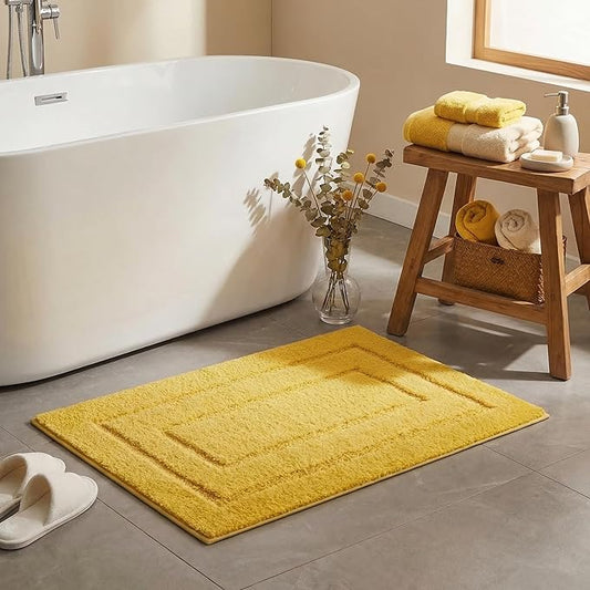 GRANNY SAYS Bathroom Rug Mat,36" x 24" Bath Mats for Bath Non-Slip, Super Soft and Water Absorbent, Microfiber Bath Rugs, Machine Wash Dry, Large Bath Rugs for Bathroom Floor, Yellow