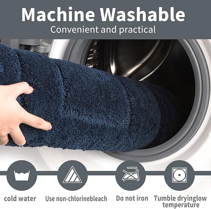 GRANNY SAYS Bathroom Rug Mat, Bath Mats for Bathroom Non-Slip, Super Soft and Water Absorbent, Extra Large Bath Rugs, Machine Wash Dry, Bath Rugs for Bath Floor, Tub and Shower, 24 x 48