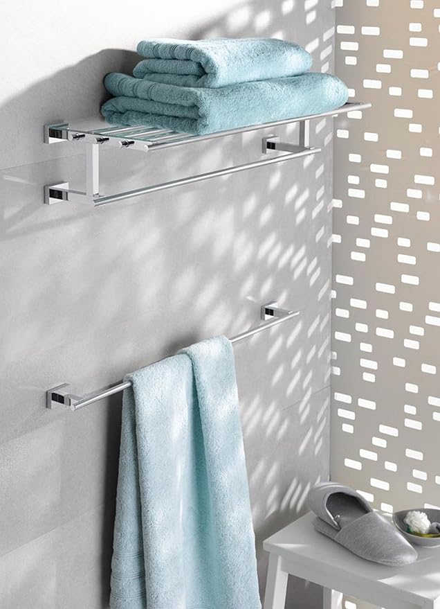 Grohe Essentials Cube 24 In. Towel Rail, StarLight Chrome
