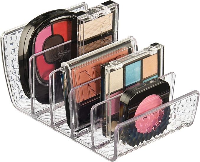 iDesign 55150M2 Rain Cosmetic Vanity Cabinet, Palette Organizer - Set of 2