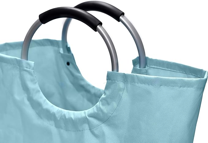 Handy Laundry Bag With Handles - 60L - Collapsible Fabric Laundy Hamper Bag - Laundry Basket For Dorm - Waterproof - Foldable - Suitable for a Dorm Clothes Hamper (Pack of 2)