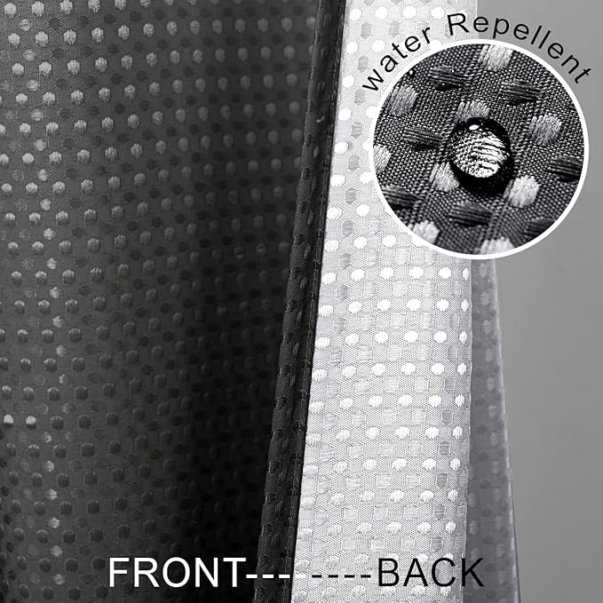 Mrs.Naturall RV Camper Stall Small Shower Curtain Little Size 36wx72h Single Hotel Style Stand Up Shower Curtains,Hooks,Liners for Bath 36 x 72 Inch Ombre Tie Dip Dyed White and Black