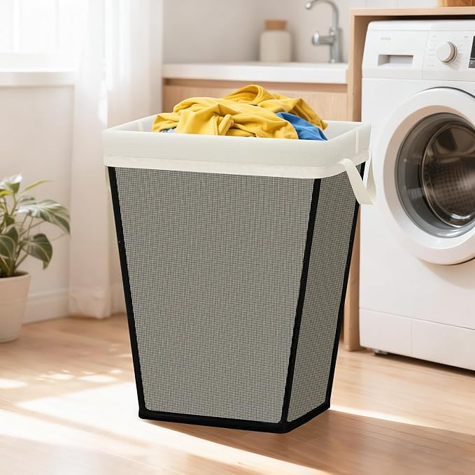 STO STO Laundry Hamper, 75L Laundry Basket Organizer with Removable and Washable Liner Bag, Freestanding Portable Dirty Clothes Hamper, Laundry Bin for Laundry Room, Bedroom, Closet and Dorm