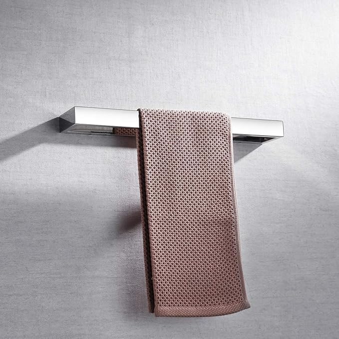 Miyili Hand Towel Holder for Bathroom Wall Mounted 15-3/4 Inch Kitchen Towel Bar Stainless Steel Polished Finish, D03C40