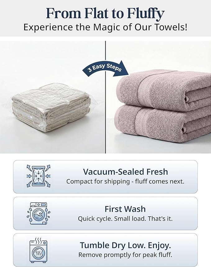 LANE LINEN 100% Mercerized Cotton Bathroom Towel Set - 16 Pcs - Ring Spun, Fluffy, Soft & Highly Absorbent - 4 Bath, 8 Washcloths, 4 Hand Towels - Avaialable in Wide Variety of Colours - Platinum