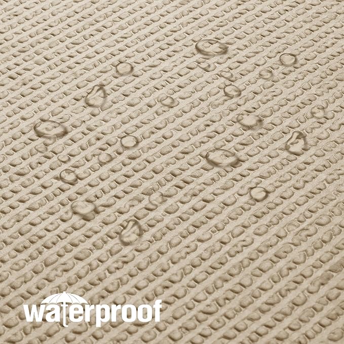 OVZME Berry Taupe Shower Curtain, Embossed Textured Fabric Shower Curtain for Bathroom - Soft Cloth & Hotel Spa Luxury, Water Repellent, Machine Washable Shower Curtain, 72X72