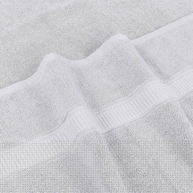 Utopia Towels Luxurious Jumbo Bath Sheet 2 Piece, 600 GSM, 35 by 70 Inches, 100% Ring Spun Cotton, Highly Absorbent and Quick Dry Extra Large Bath Towel, Super Soft Towel, Silver