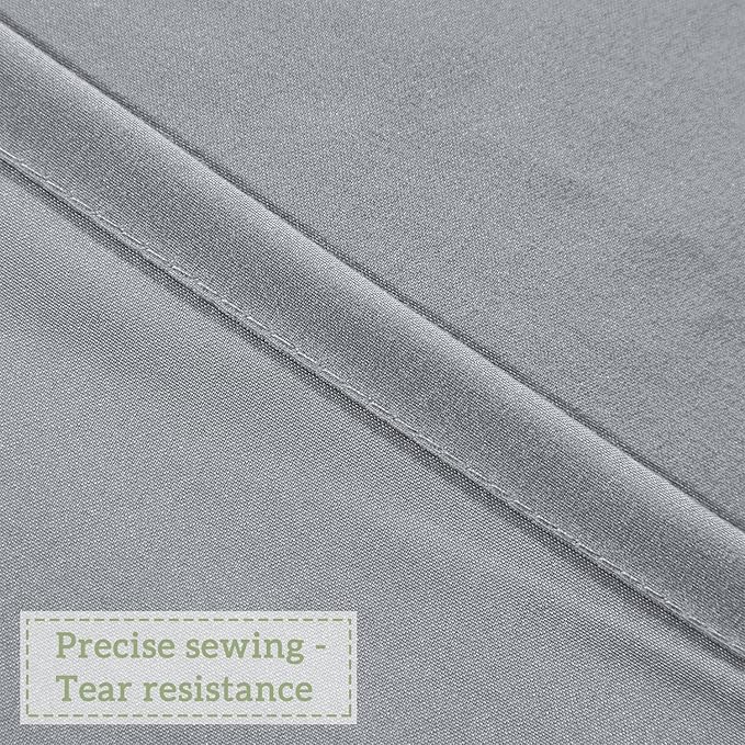 Victorian Ruffle Shower Curtain, Vintage Handcrafted Bow Tie Bath Curtain for Master Bathroom, Ruched Microfiber Bathroom Curtain with 12 Buttonholes, 72" W x 72" H, Gray (LQ-10)
