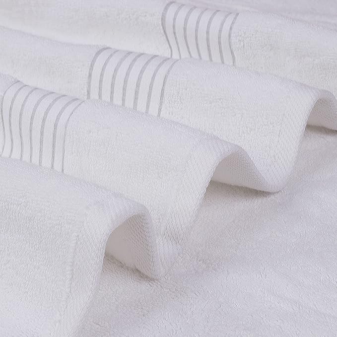Utopia Towels Luxurious Bath Towels Set, 27 x 54 Inches 100% Ring Spun Cotton, 4 Pack White