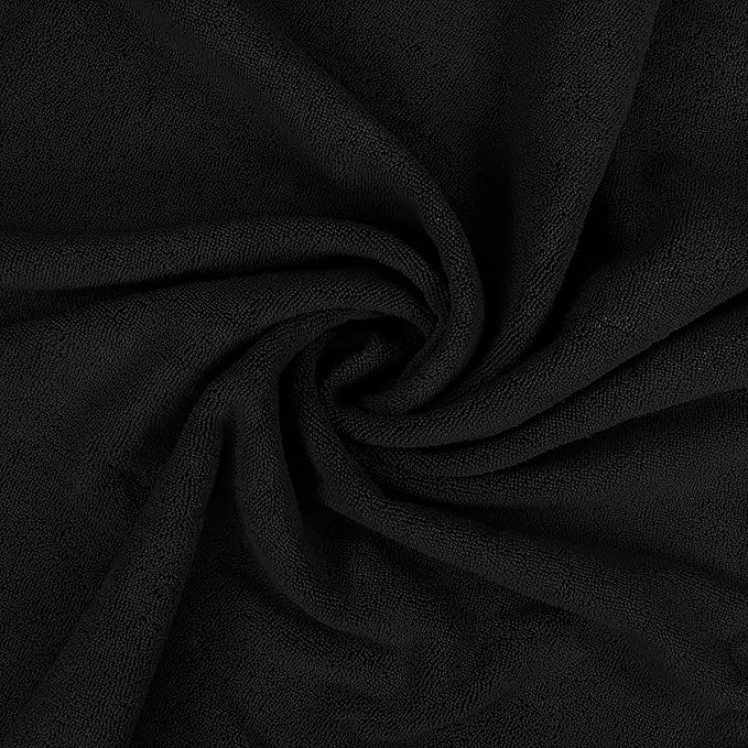 Utopia Towels Luxurious Jumbo Bath Sheet 1 Piece, 600 GSM, 35 by 70 Inches, 100% Ring Spun Cotton, Highly Absorbent and Quick Dry Extra Large Bath Towel, Super Soft Towel, Black