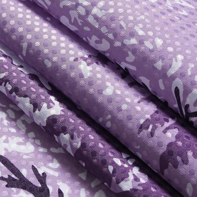 Hokibero Purple Misty Forest Mountain Nature Tree Fabric Shower Curtains for Bathroom Waterproof Heavy Duty Navy Blue and White Woohitedland Shower Curtain Bathtubs Hotel, 72 x 78 inch