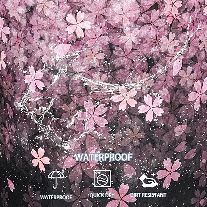 Cherry Blossoms Laundry Basket Pink Flowers Foldable Oxford Cloth Funny Tote Bag Laundry Hamper Clothes Storage Bucket Toy Organizer For Bathroom/Laundry Storage/Bedroom 18.9x16.5 Inch