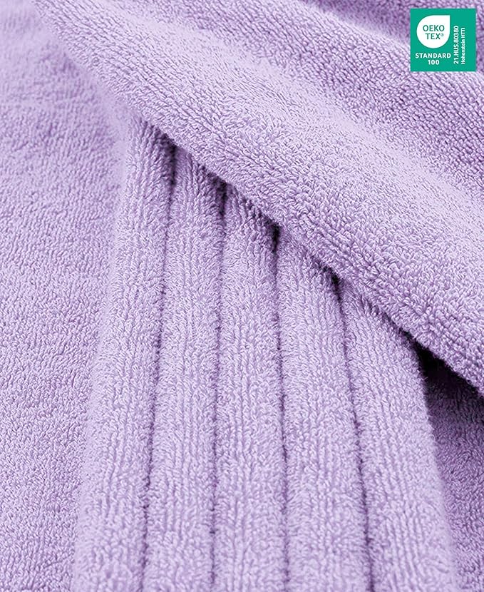 American Soft Linen 100% Cotton 600 GSM Turkish 40x80 Oversized Bath Towel Sheet, Extra Large Adult Towels for Bathroom, Lilac Bath Sheet