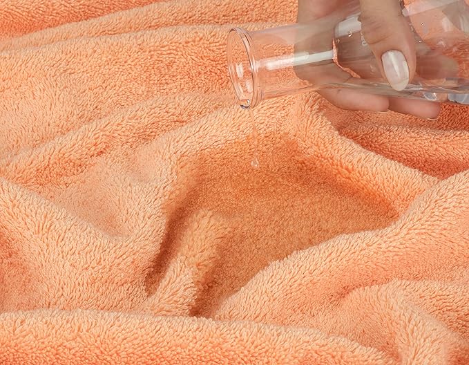 American Soft Linen Luxury Hand Towels for Bathroom, 600 GSM Heawy Weight 16x28 Size 100% Cotton Turkish 4 Piece Hand Face Towel Set, Peach Hand Towels