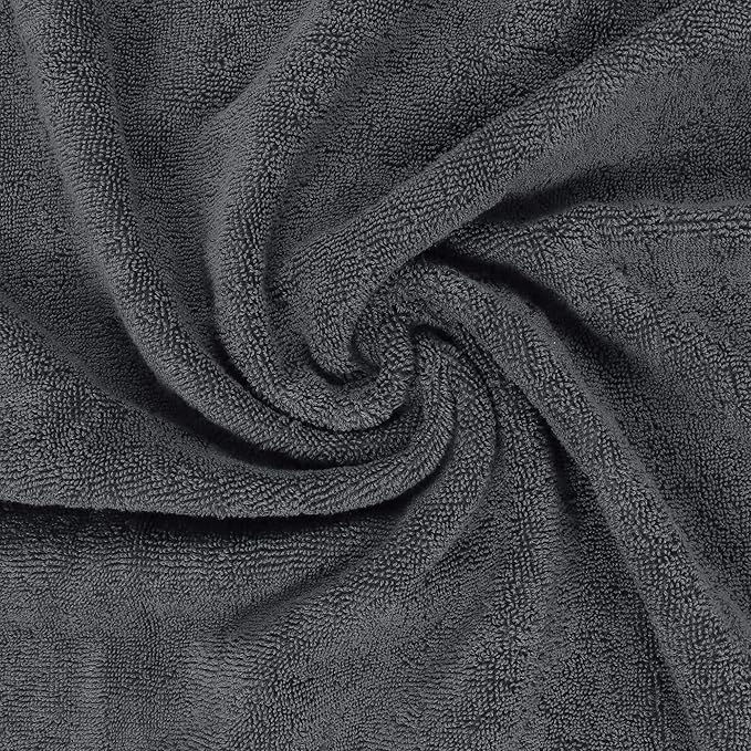 Utopia Towels 8 Piece Luxury Towel Set – Majestic Plush, Super Absorbent & Quicker-to-Dry, Thick 100% Ring Spun Cotton Towels for Bathroom, Spa & Hotel – 2 Bath, 2 Hand, 4 Washcloths, Grey