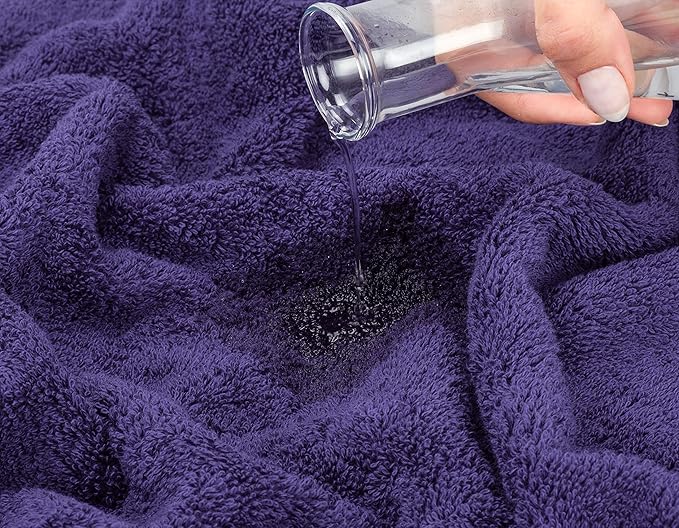 American Soft Linen 100% Cotton 600 GSM Turkish 40x80 Oversized Bath Towel Sheet, Extra Large Adult Towels for Bathroom, Purple Bath Sheet