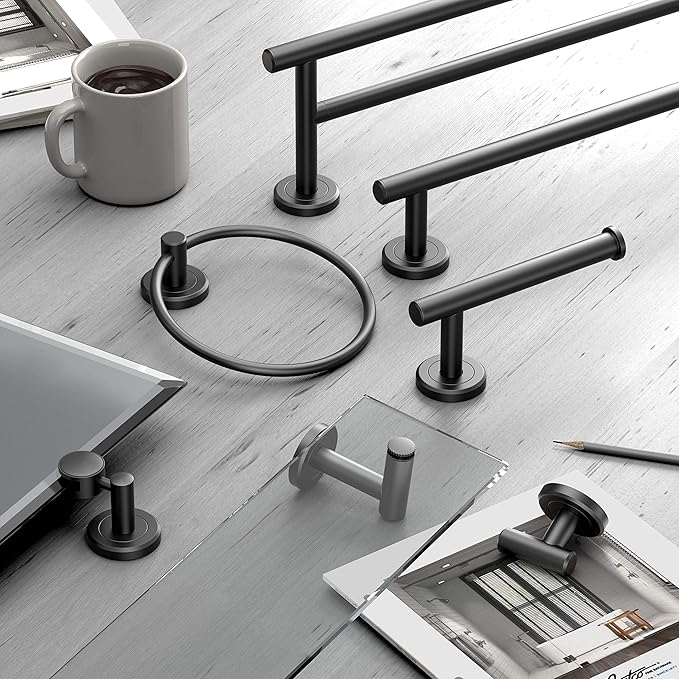 Gatco 4241MX Latitude II, 18" Towel Bar, Matte Black