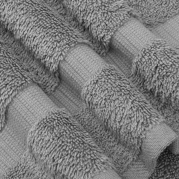 Chakir Turkish Linens | Hotel & Spa Quality 100% Cotton Premium Turkish Towels | Soft & Absorbent (12-Piece Washcloths, Gray)