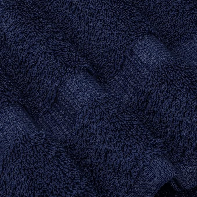 Chakir Turkish Linens | Hotel & Spa Quality 100% Cotton Luxury Turkish Towels | Soft & Absorbent (30x60 Inches Extra Large Bath Towels, Set of 4 - Navy)