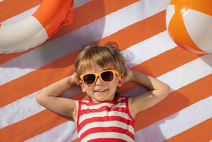 Utopia Towels Pack of 4 Cabana Beach Towels, Oversized 30 x 60 Inches Cotton Beach Towel Set, Smooth Ring Spun Texture for Pool and Swim Days, Modern Striped Design Bath Towels