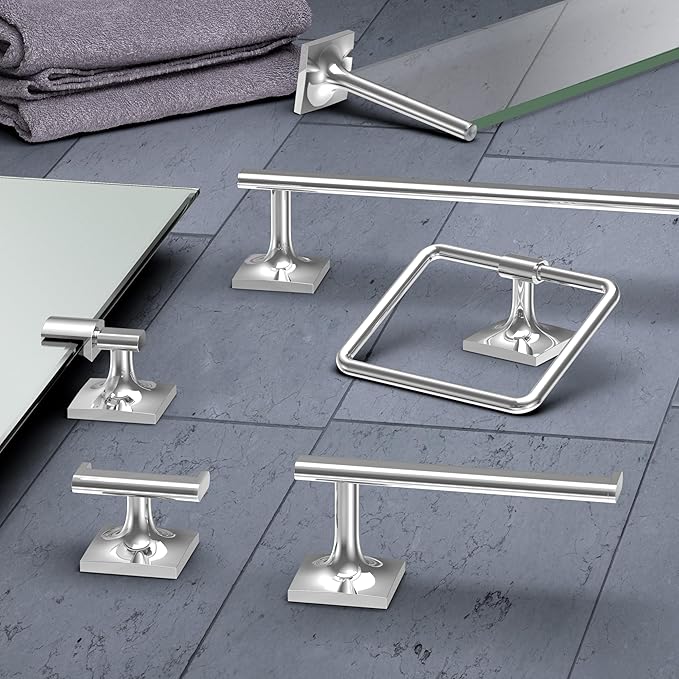 Gatco 5586 Waterline Glass Shelf, Chrome