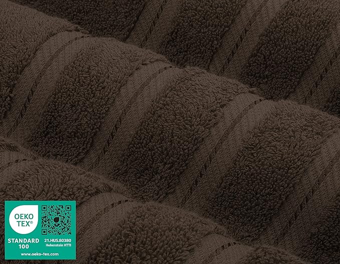 American Soft Linen 35x70 Jumbo Large Bath Towel, 600 GSM 100% Cotton Turkish Bath Sheet, Oversized Luxury Bath Towel for Bathroom Beach and Pool, Brown
