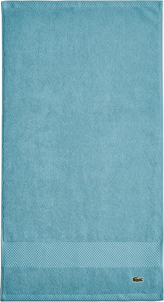 Lacoste Heritage 100% Supima Cotton Hand Towel, Celestial, 16" x 30" – Highly Absorbent & Quick Drying, Premium Super Soft Bath Towel, Bathroom Essential, Gift for All Occasions, Machine Washable