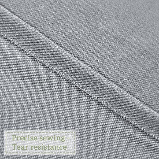 Victorian Ruffle Shower Curtain, Vintage Handcrafted Bow Tie Bath Curtain for Master Bathroom, Ruched Microfiber Bathroom Curtain with 12 Buttonholes, 72" W x 84" H, Gray (LQ-10)