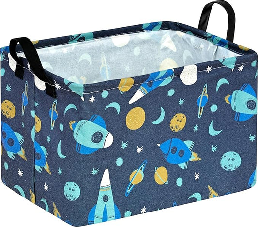 Baby Waterproof Storage Basket Toys Organizer Nursery Bins for Women Kids Hamper for Organizing Home/Dorm/Kitchen/Pet/Office/Closet/Shelf/Room Decor