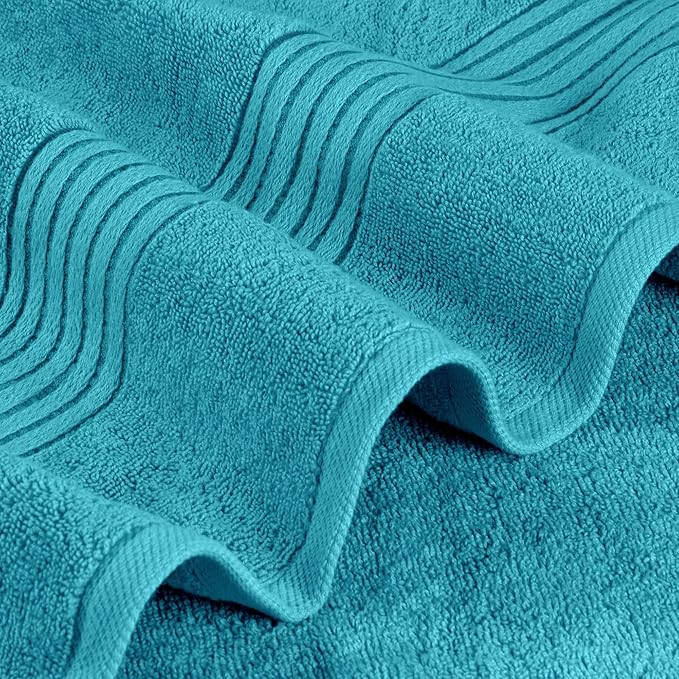 Utopia Towels Luxurious Bath Towels Set, 27 x 54 Inches 100% Ring Spun Cotton, 4 Pack Turquoise