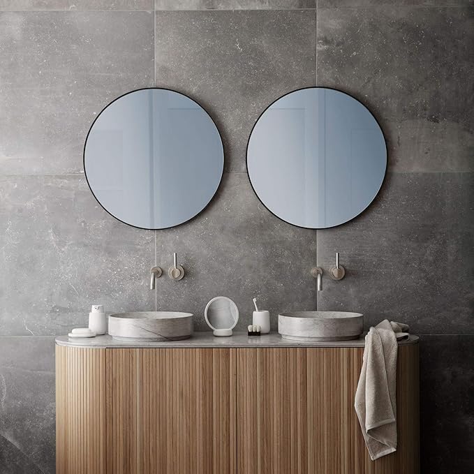 blomus SONO Magnifying Vanity Mirror 18.5cmx17cmx9cm / 7.3"x6.7"x 3.5" Moonbeam (Beige)