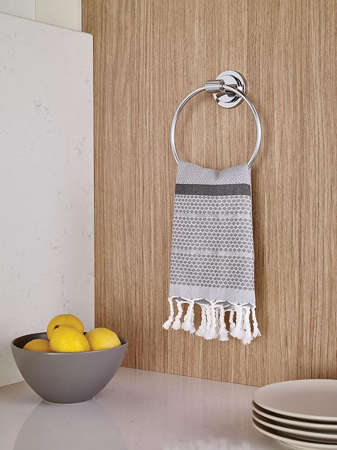 Moen DN0786CH Iso Bathroom Hand Towel Ring, Chrome