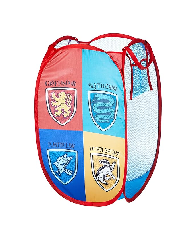 Harry Potter Pop Up Hamper with Durable Carry Handles, 21" H x 13.5" W X 13.5" L
